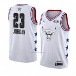 Camiseta All Star 2019 Chicago Bulls Michael Jordan #23 Blanco