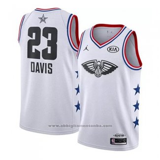 Camiseta All Star 2019 New Orleans Pelicans Anthony Davis #23 Blanco