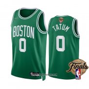 Camiseta Boston Celtics Jayson Tatum #0 Icon 2022 NBA Finals Verde