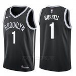 Camiseta Brooklyn Nets D'angelo Russell #1 Icon 2017-18 Negro