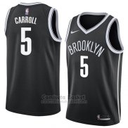 Camiseta Brooklyn Nets Demarre Carroll #5 Icon 2018 Negro
