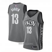 Camiseta Brooklyn Nets James Harden #13 Statement 2020 Gris