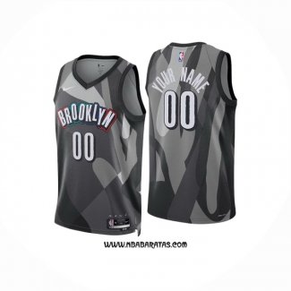 Camiseta Brooklyn Nets Personalizada Ciudad 2024-25 Negro