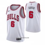 Camiseta Chicago Bulls Alex Caruso #6 Association 2021 Blanco