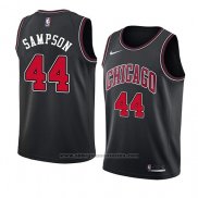 Camiseta Chicago Bulls Brandon Sampson #44 Statement 2018 Negro