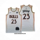Camiseta Chicago Bulls Michael Jordan #23 Ciudad 2024-25 Blanco