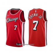 Camiseta Chicago Bulls Troy Brown JR. #7 Ciudad 2021-22 Rojo