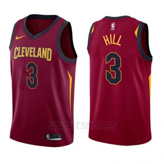 Camiseta Cleveland Cavaliers George Hill #3 Icon 2017-18 Rojo