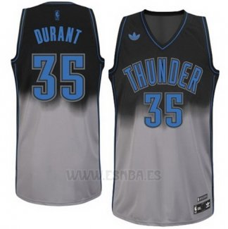 Camiseta Desvanecida Moda Kevin Durant #35 Gris