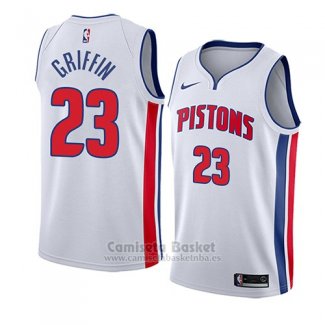 Camiseta Detroit Pistons Blake Griffin #23 Association 2018 Blanco