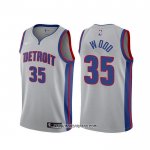 Camiseta Detroit Pistons Christian Wood #35 Statement Gris