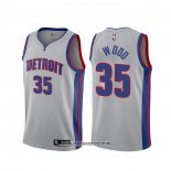 Camiseta Detroit Pistons Christian Wood #35 Statement Gris