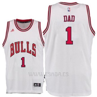 Camiseta Dia del Padre Chicago Bulls DAD #1 Blanco