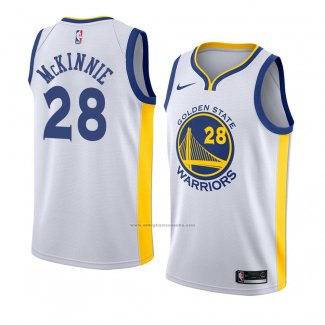 Camiseta Golden State Warriors Alfonzo Mckinnie #28 Association 2018 Blanco