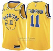 Camiseta Golden State Warriors Klay Thompson #11 Hardwood Classic 2018 Amarillo