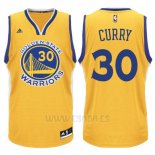 Camiseta Golden State Warriors Stephen Curry #30 Amarillo