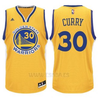 Camiseta Golden State Warriors Stephen Curry #30 Amarillo