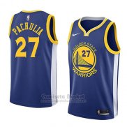 Camiseta Golden State Warriors Zaza Pachulia #27 Icon 2018 Azul