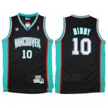 Camiseta Historic Retro Vancouver Grizzlies Mike Bibby #10 Negro