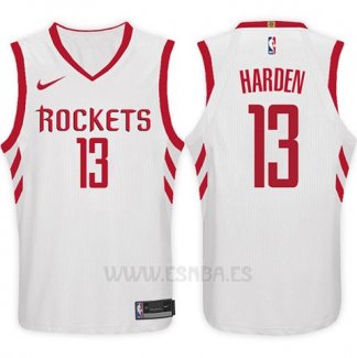 Camiseta Houston Rockets James Harden #13 2017-18 Blanco
