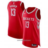 Camiseta Houston Rockets James Harden #13 Icon Autentico Rojo