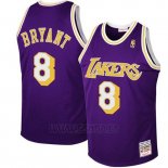 Camiseta Los Angeles Lakers Kobe Bryant #8 Retro Violeta