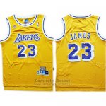 Camiseta Los Angeles Lakers Lebron James Amarillo