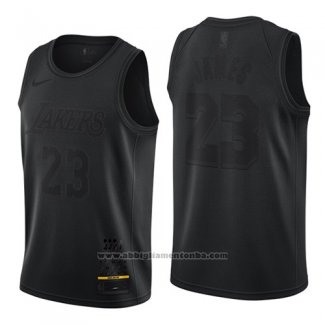 Camiseta Los Angeles Lakers Lebron James #23 MVP Negro