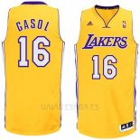 Camiseta Los Angeles Lakers Pau Gasol #16 Amarillo