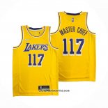 Camiseta Los Angeles Lakers x X-BOX Master Chief #117 Amarillo