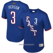 Camiseta Manga Corta All Star 2009 Allen Iverson #3 Azul