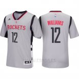 Camiseta Manga Corta Houston Rockets Troy Williams #12 Gris