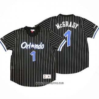 Camiseta Manga Corta Orlando Magic Tracy McGrady #1 Negro