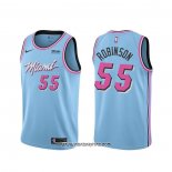 Camiseta Miami Heat Duncan Robinson #55 Ciudad Azul