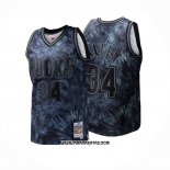 Camiseta Milwaukee Bucks Ray Allen #34 Mitchell & Ness 2001-02 Negro