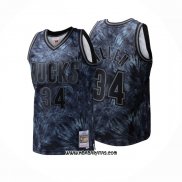 Camiseta Milwaukee Bucks Ray Allen #34 Mitchell & Ness 2001-02 Negro