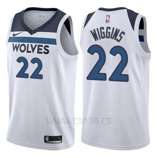 Camiseta Minnesota Timberwolves Andrew Wiggins #22 2017-18 Blanco