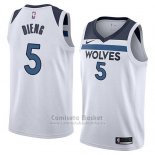 Camiseta Minnesota Timberwolves Gorgui Dieng #5 Association 2018 Blanco