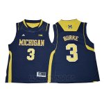 Camiseta NCAA Wake Forest Demon Deacons Trey Burke #3 Azul