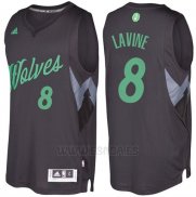 Camiseta Navidad 2016 Minnesota Timberwolves Zach Lavine #8 Negro