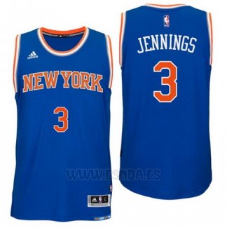 Camiseta New York Knicks Brandon Jennings #3 Azul