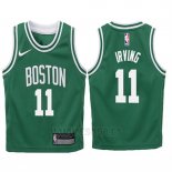 Camiseta Nino Boston Celtics Kyrie Irving #11 2017-18 Verde