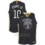 Camiseta Nino Golden State Warriors Jacob Evans III Statement #10 2017-18 Negro