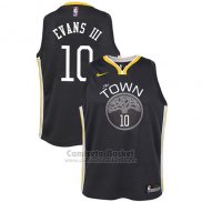 Camiseta Nino Golden State Warriors Jacob Evans III Statement #10 2017-18 Negro