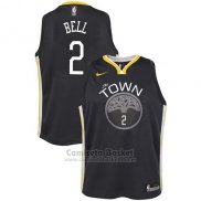 Camiseta Nino Golden State Warriors Jordan Bell Statement #2 2017-18 Gris