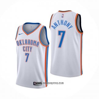 Camiseta Oklahoma City Thunder Carmelo Anthony #7 Association Blanco