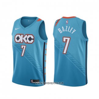 Camiseta Oklahoma City Thunder Darius Bazley #7 Ciudad Azul