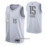 Camiseta Oklahoma City Thunder Derrick Favors #15 Ciudad 2021-22 Blanco