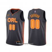 Camiseta Orlando Magic Aaron Gordon #00 Ciudad 2019-20 Negro