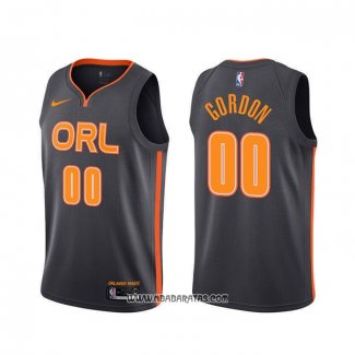 Camiseta Orlando Magic Aaron Gordon #00 Ciudad 2019-20 Negro